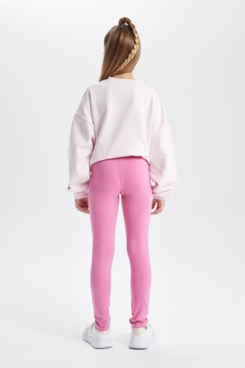 Kız Çocuk - Genç Kız Pembe Tayt Kız Çocuk