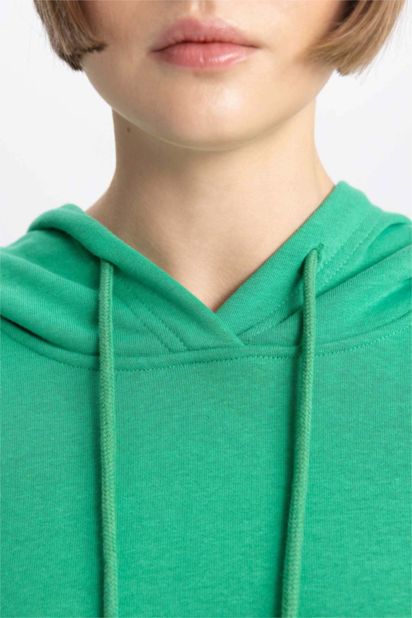 نساء أخضر سويت شيرت اوفر سايز بياخة بولو