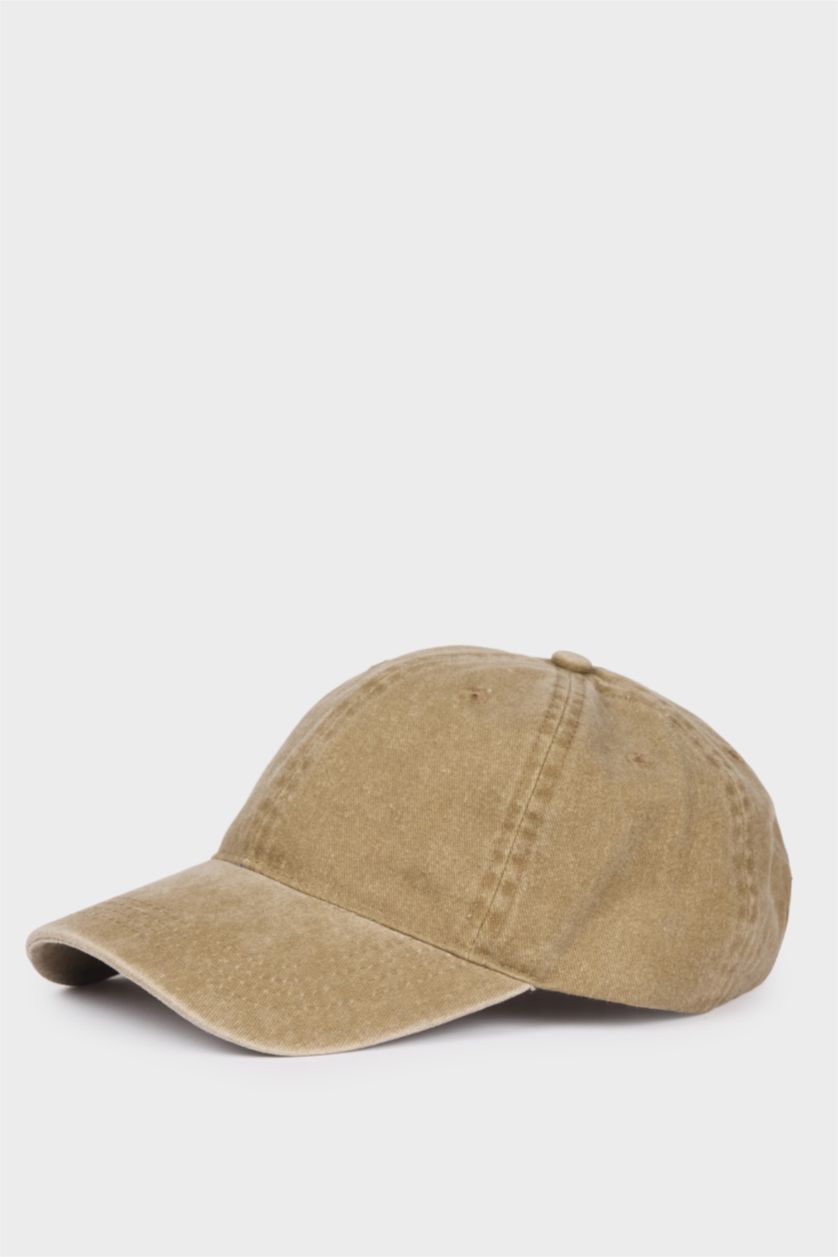 WOMAN Beige Woman Denim Look Hat