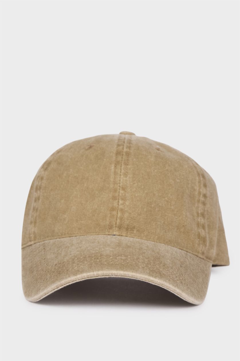 WOMAN Beige Woman Denim Look Hat