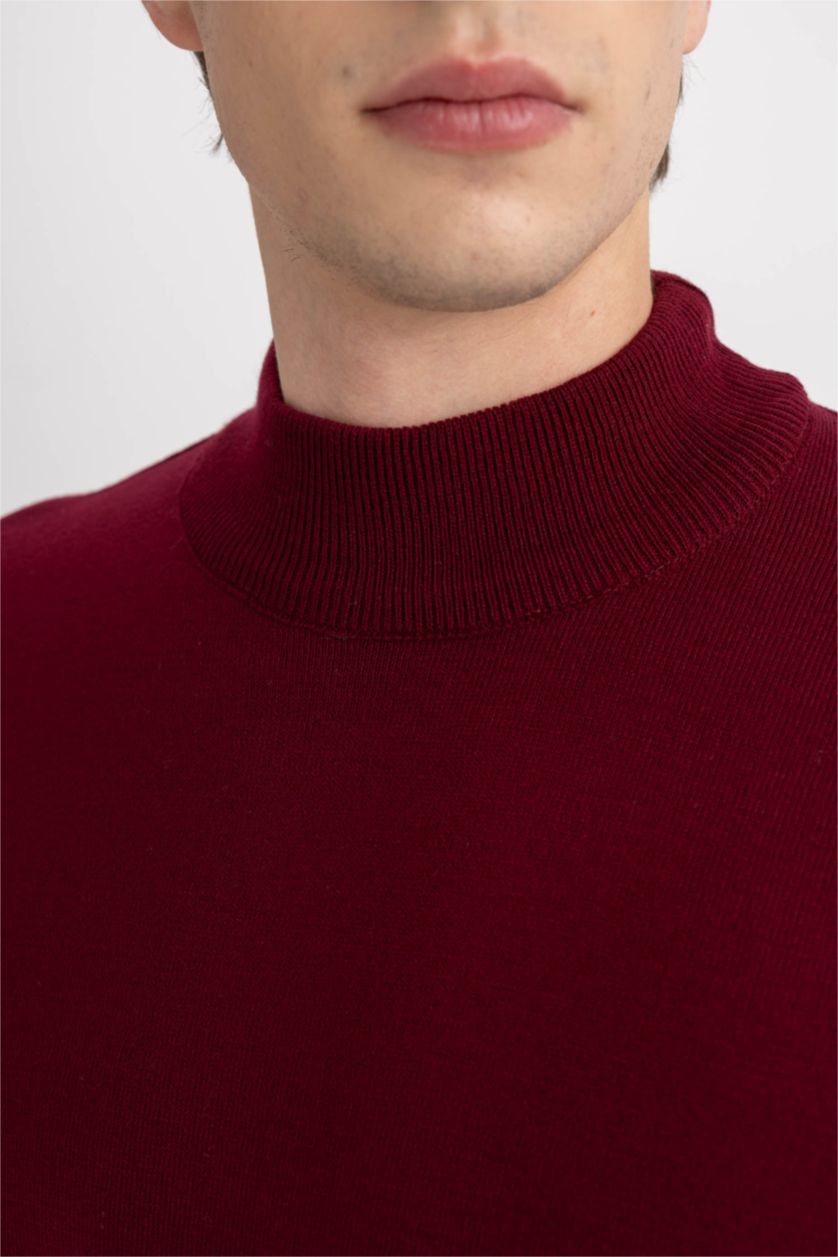 رجال خمري بلوز صوف سليم فيت