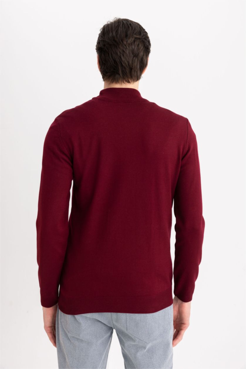 رجال خمري بلوز صوف سليم فيت