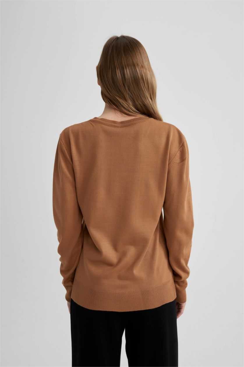 نساء جملي بلوز تريكو قصة عادية