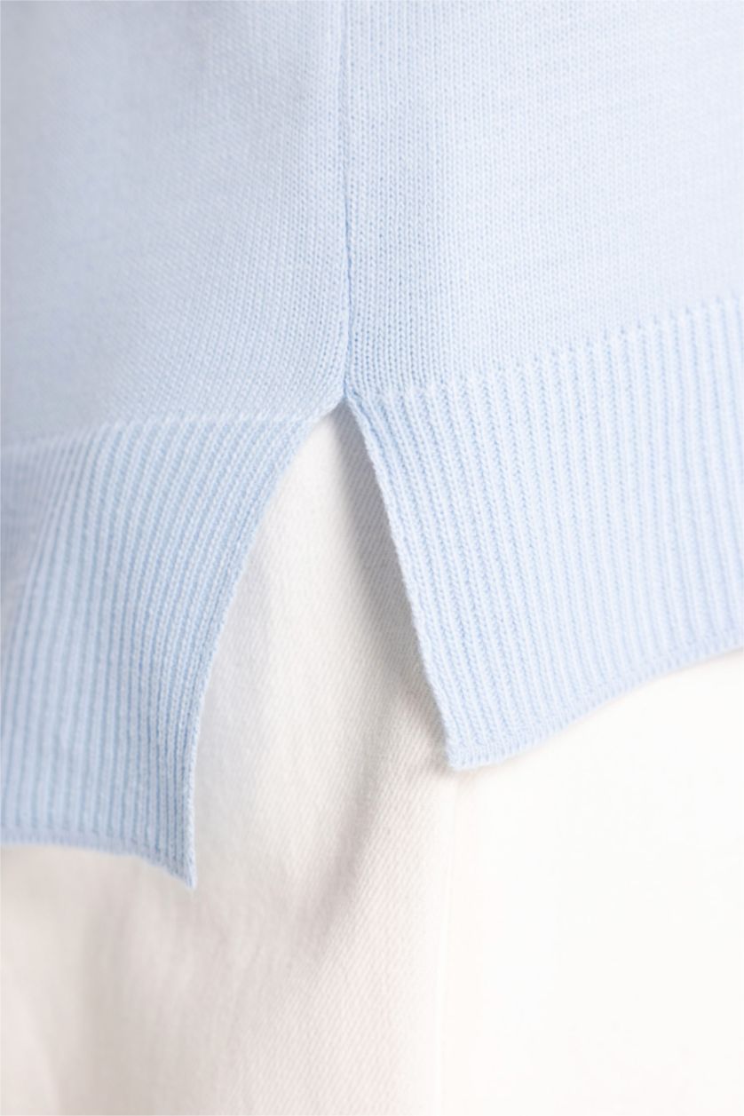 Woman Dark Blue Relax Fit Knitwear Pullover