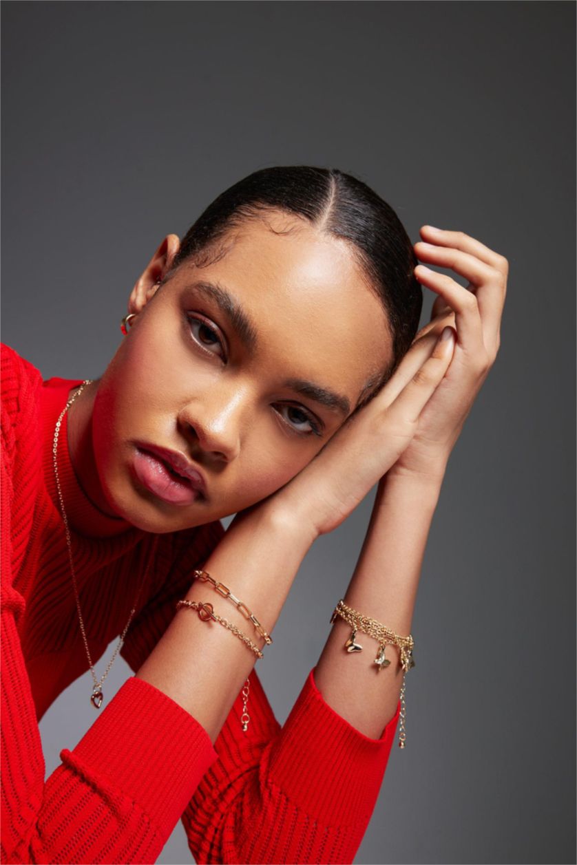 Kadın Altın Kadın 2'li Gold Bileklik