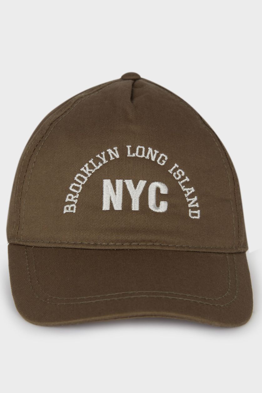 أولادي أخضر كاب بيسبول اولادي قطن مطرز