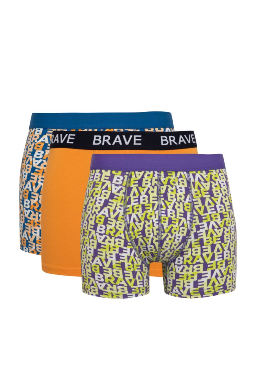 رجال أصفر بوكسر قصة عادية - 3 قطع