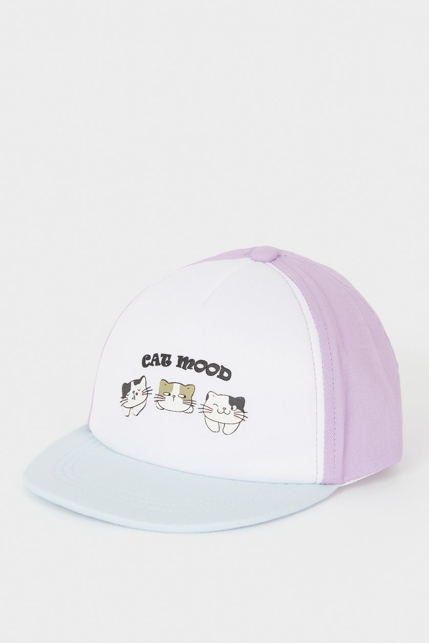 BABY GIRL Karma Girl Baby Printed Cotton Cap