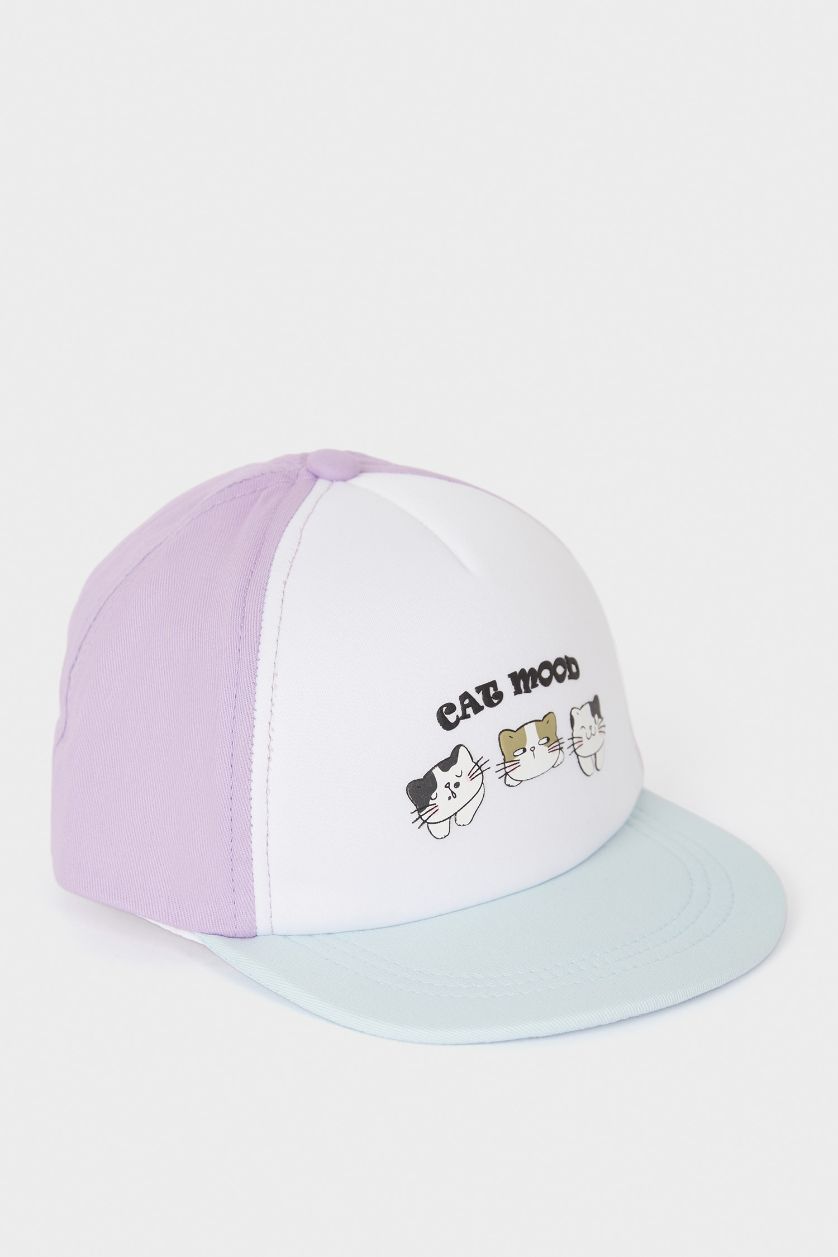 BABY GIRL Karma Girl Baby Printed Cotton Cap