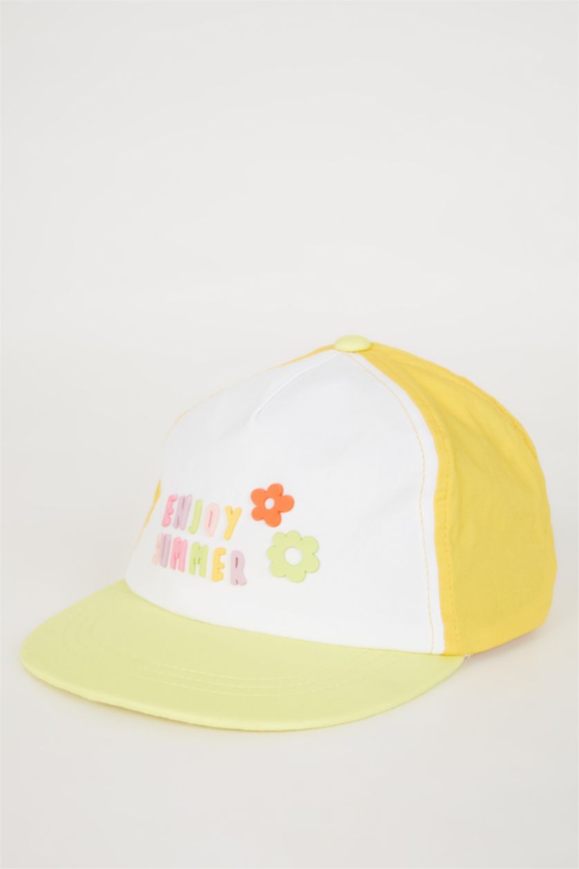 Kız Bebek Karma Nakışlı Cap Şapka Kız Bebek