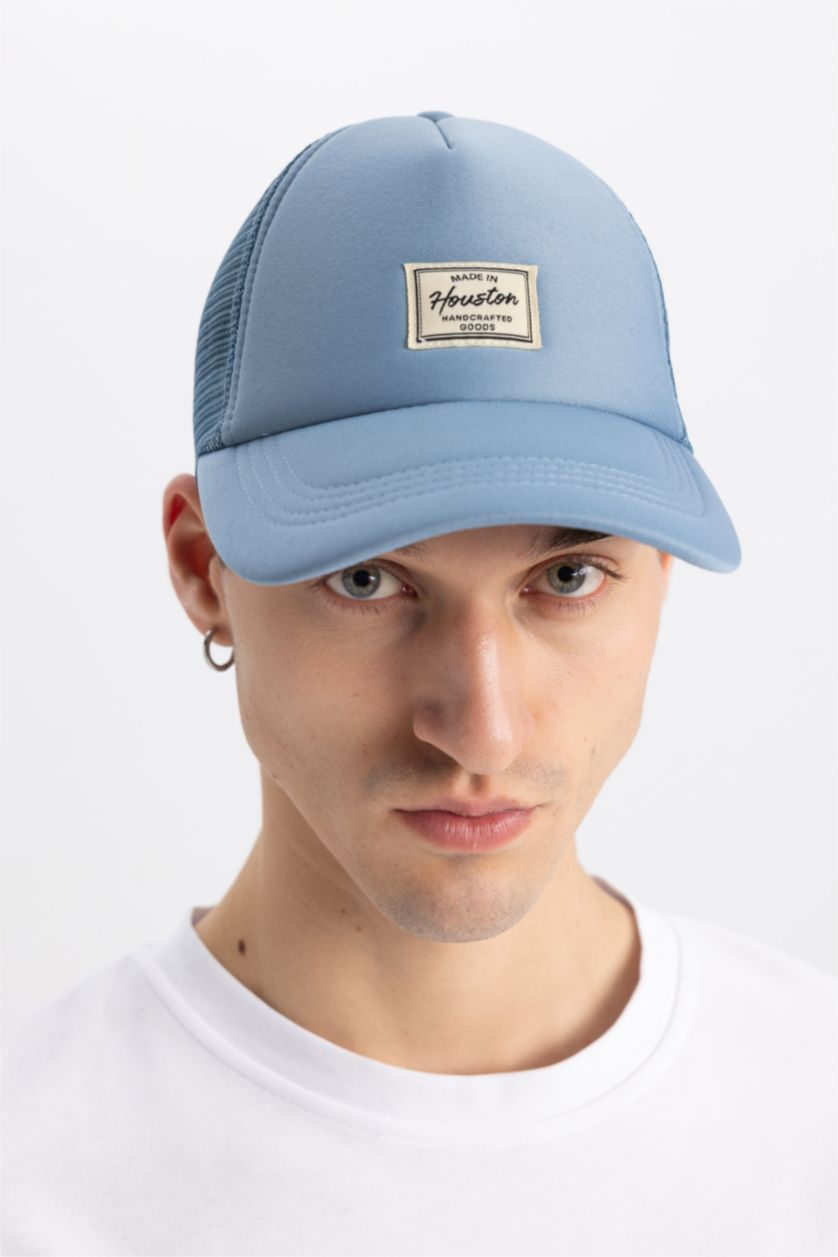 HOMME Turquoise Casquette de Baseball et de Basket-Ball Tissée Imprimée avec Étiquette pour Homme