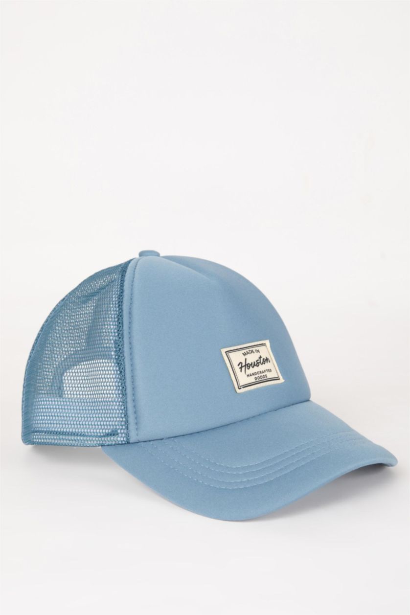 HOMME Turquoise Casquette de Baseball et de Basket-Ball Tissée Imprimée avec Étiquette pour Homme