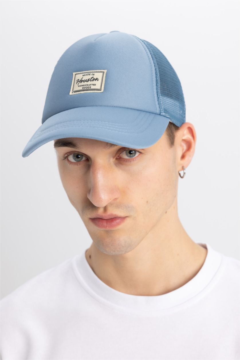 HOMME Turquoise Casquette de Baseball et de Basket-Ball Tissée Imprimée avec Étiquette pour Homme