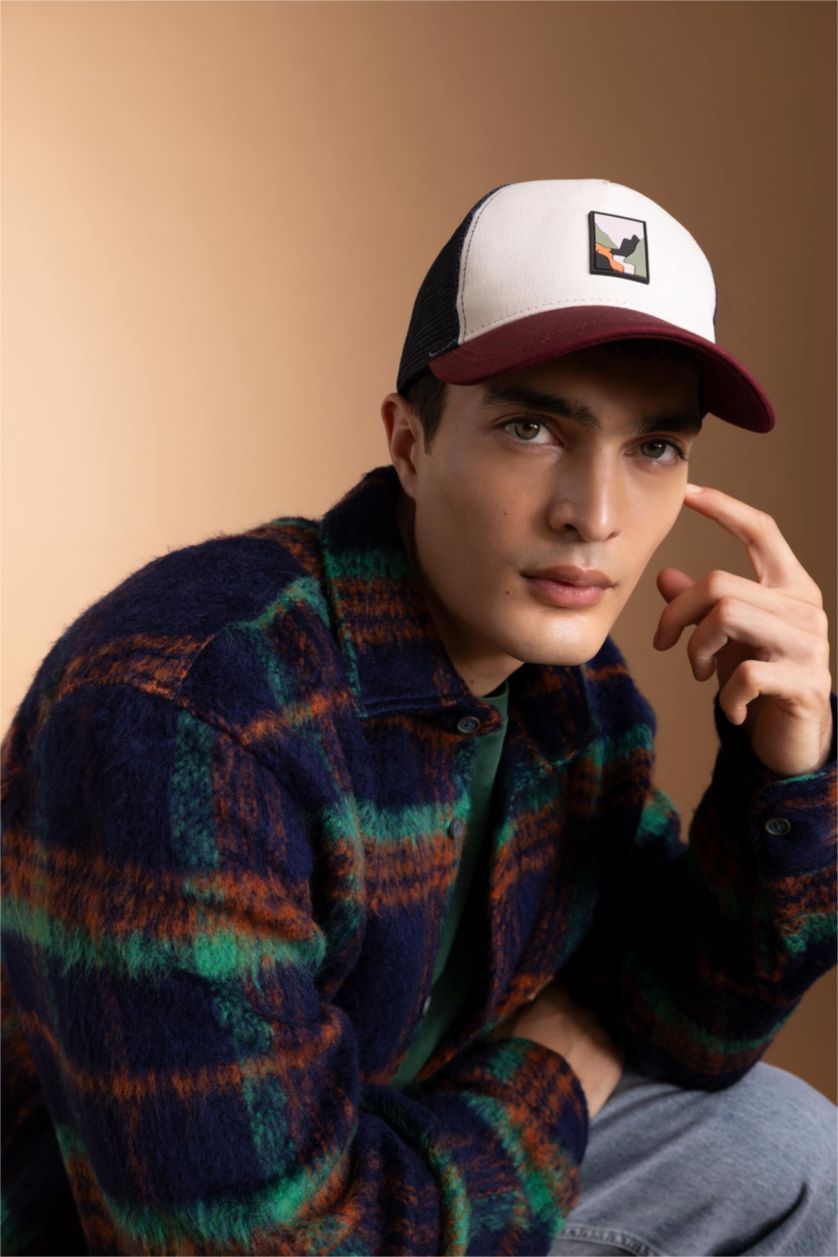 HOMME Karma Casquette de Baseball Gabardine Imprimée avec Étiquette pour Homme