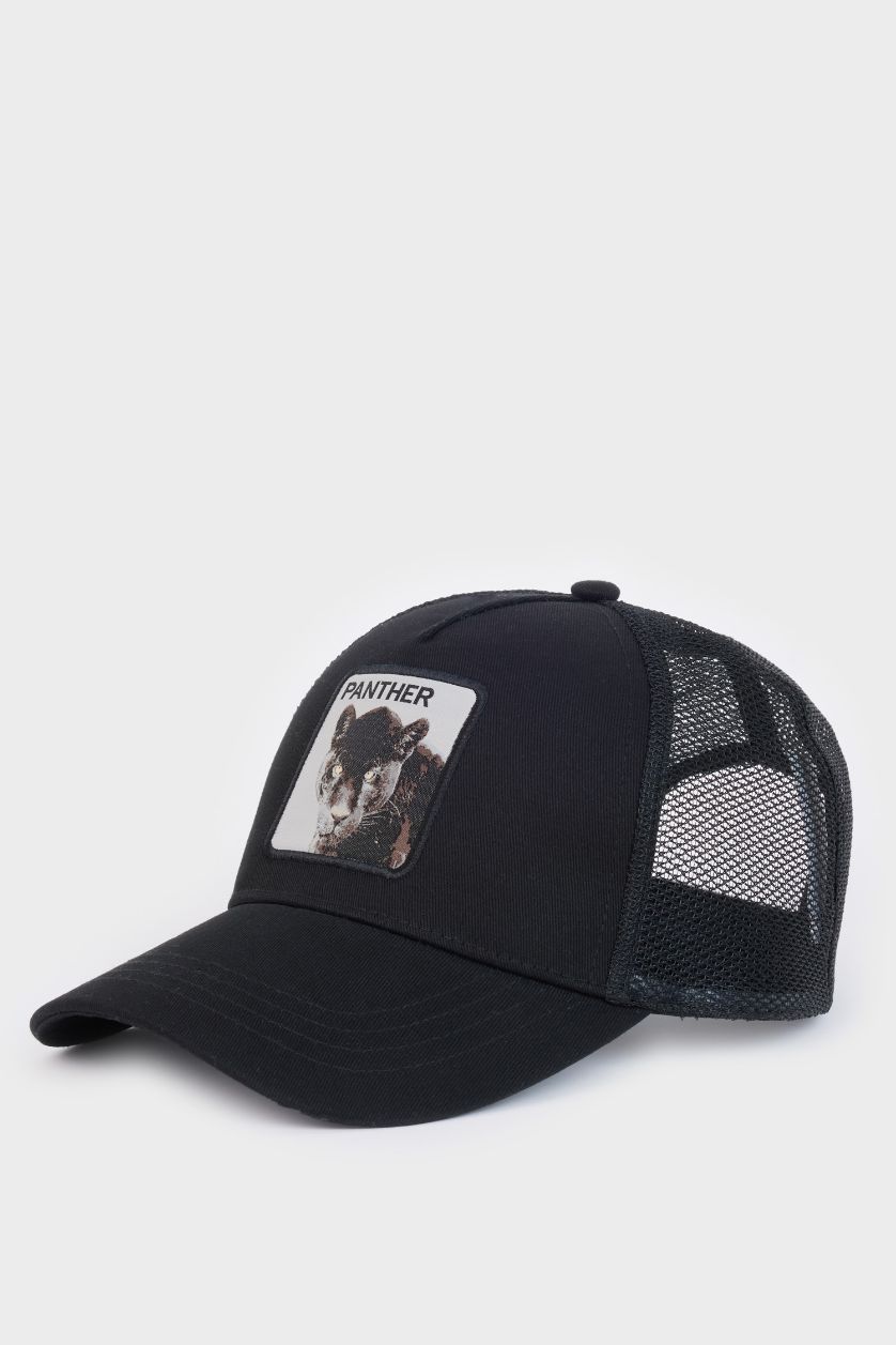 MAN Black Man Label Printed Woven Baseball and Basketball Cap