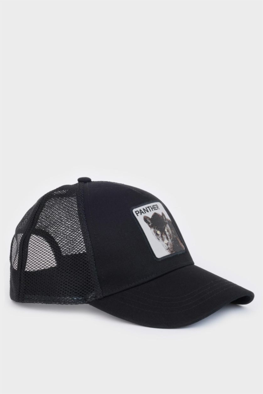 MAN Black Man Label Printed Woven Baseball and Basketball Cap