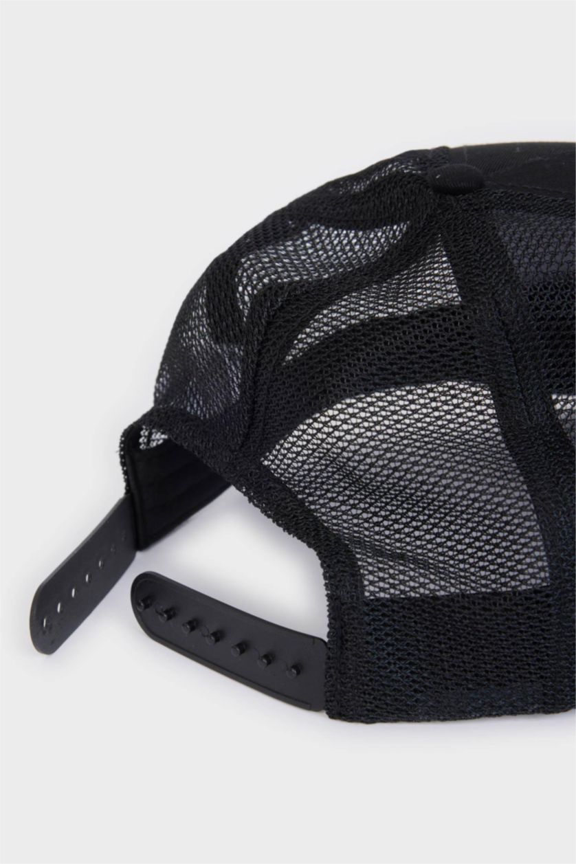 MAN Black Man Label Printed Woven Baseball and Basketball Cap