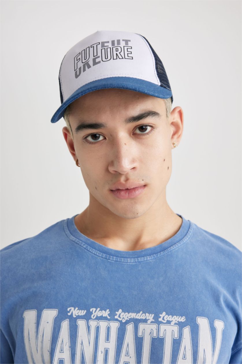 Erkek Karma Erkek Baskılı Dokuma Beyzbol Basketbol Şapkası