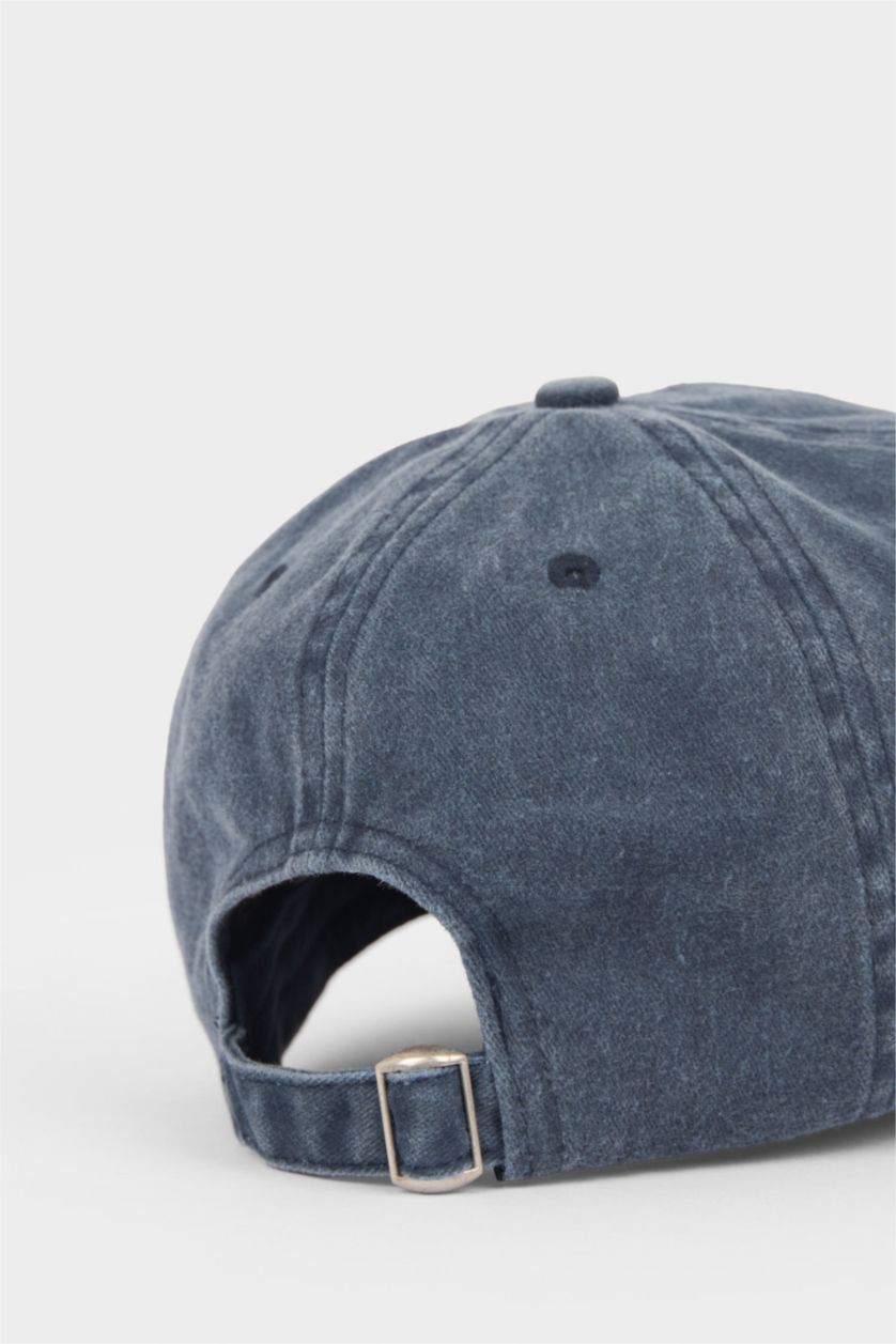 Erkek Mavi Siyah Erkek Nakışlı Nakış Jean Beyzbol Basketbol Şapkası