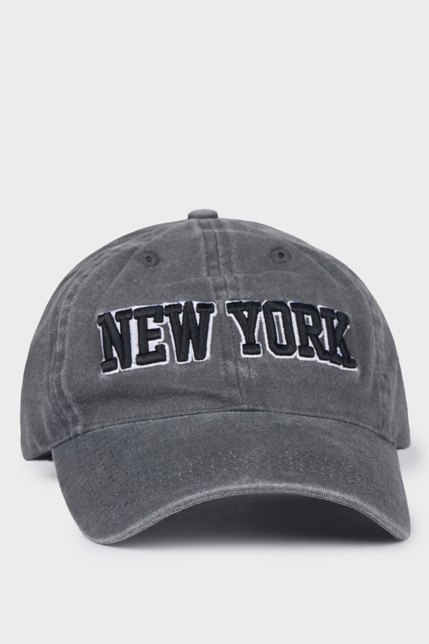 MAN Anthracite Man Cotton Embroidered Hat