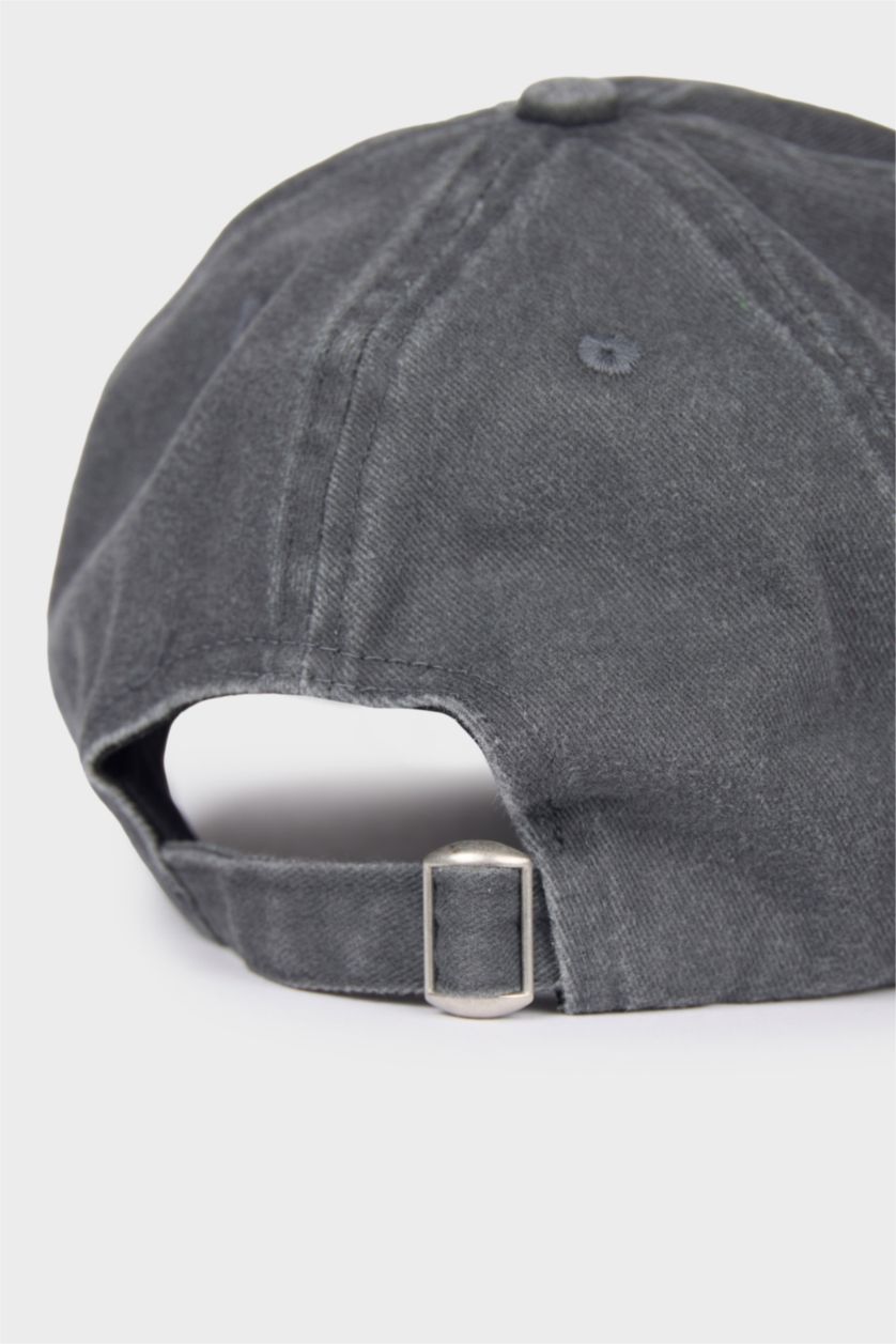 MAN Anthracite Man Cotton Embroidered Hat