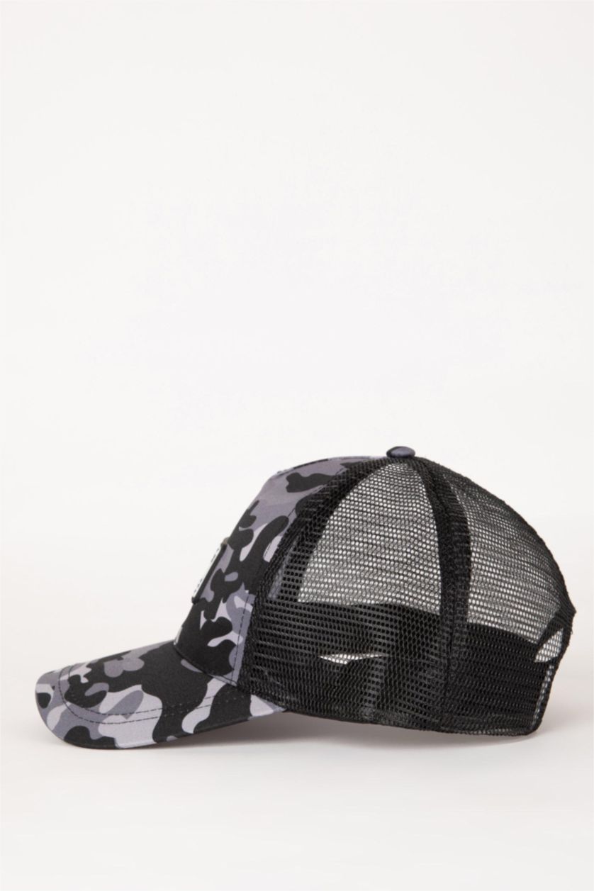 Erkek Karma Erkek Etiket Baskılı Gabardin Beyzbol Basketbol Şapkası