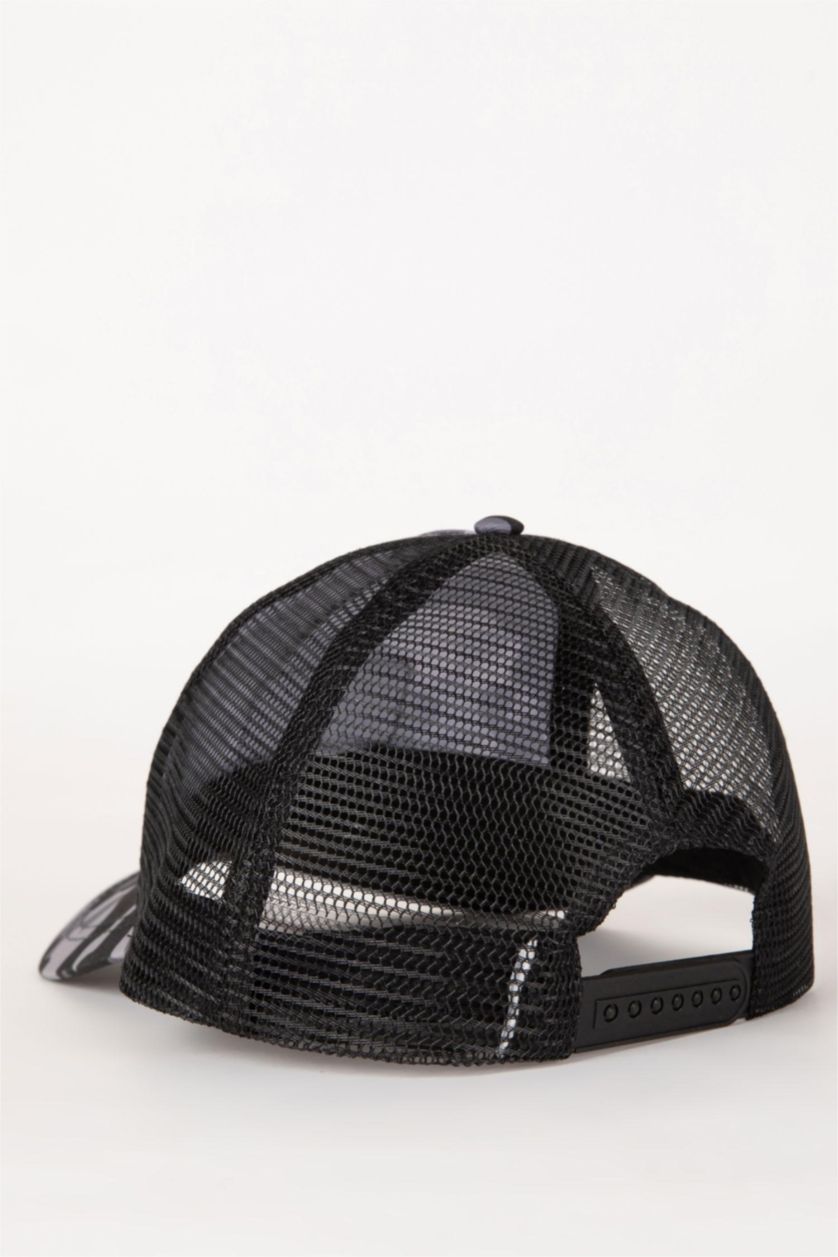 Erkek Karma Erkek Etiket Baskılı Gabardin Beyzbol Basketbol Şapkası