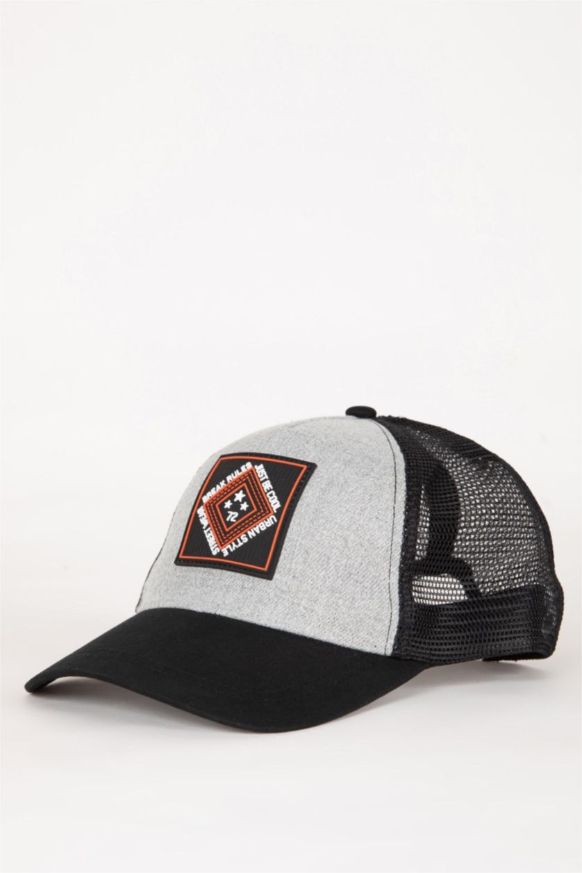 HOMME Gris Casquette de Baseball et de Basket-Ball imprimé D'étiquette pour Homme