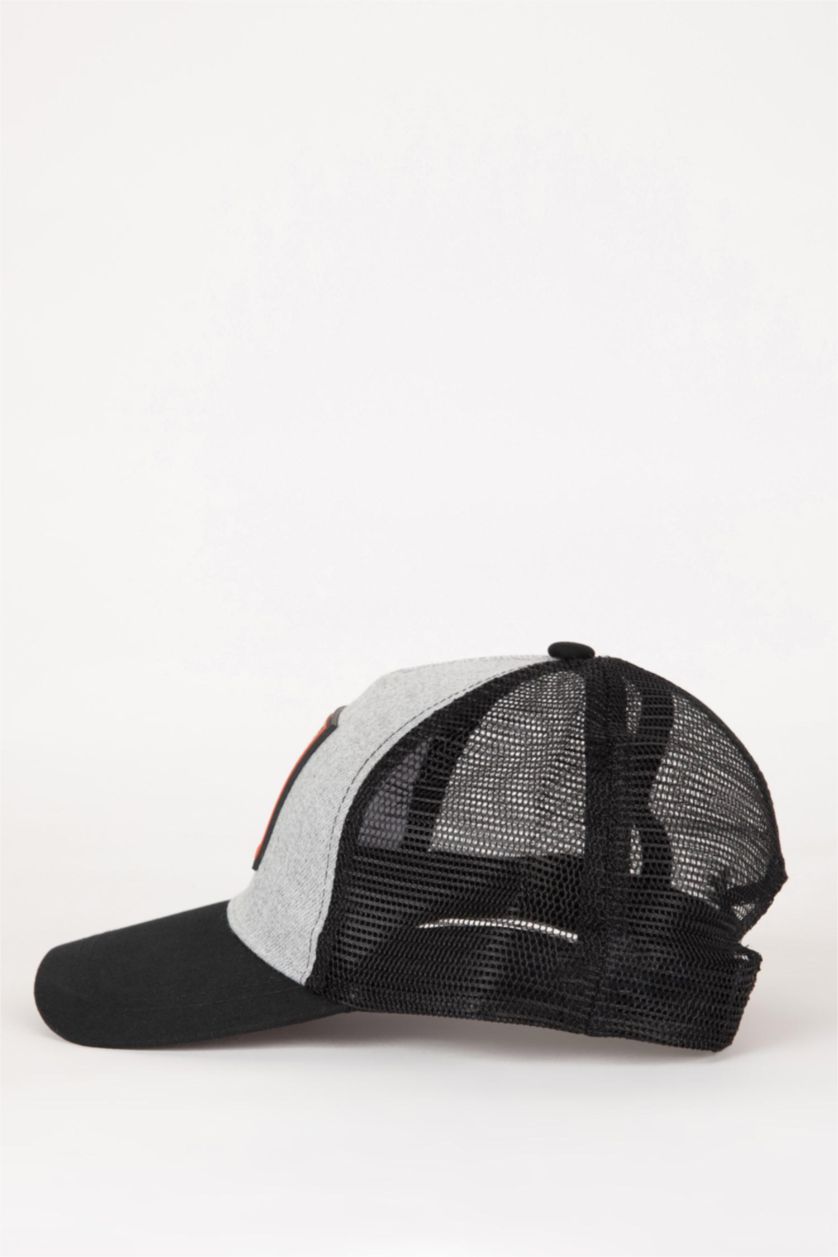 HOMME Gris Casquette de Baseball et de Basket-Ball imprimé D'étiquette pour Homme