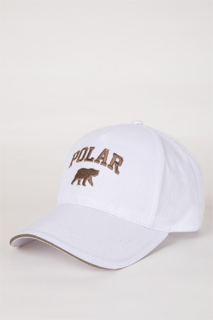 MAN White Man Gabardine Embroidered Hat