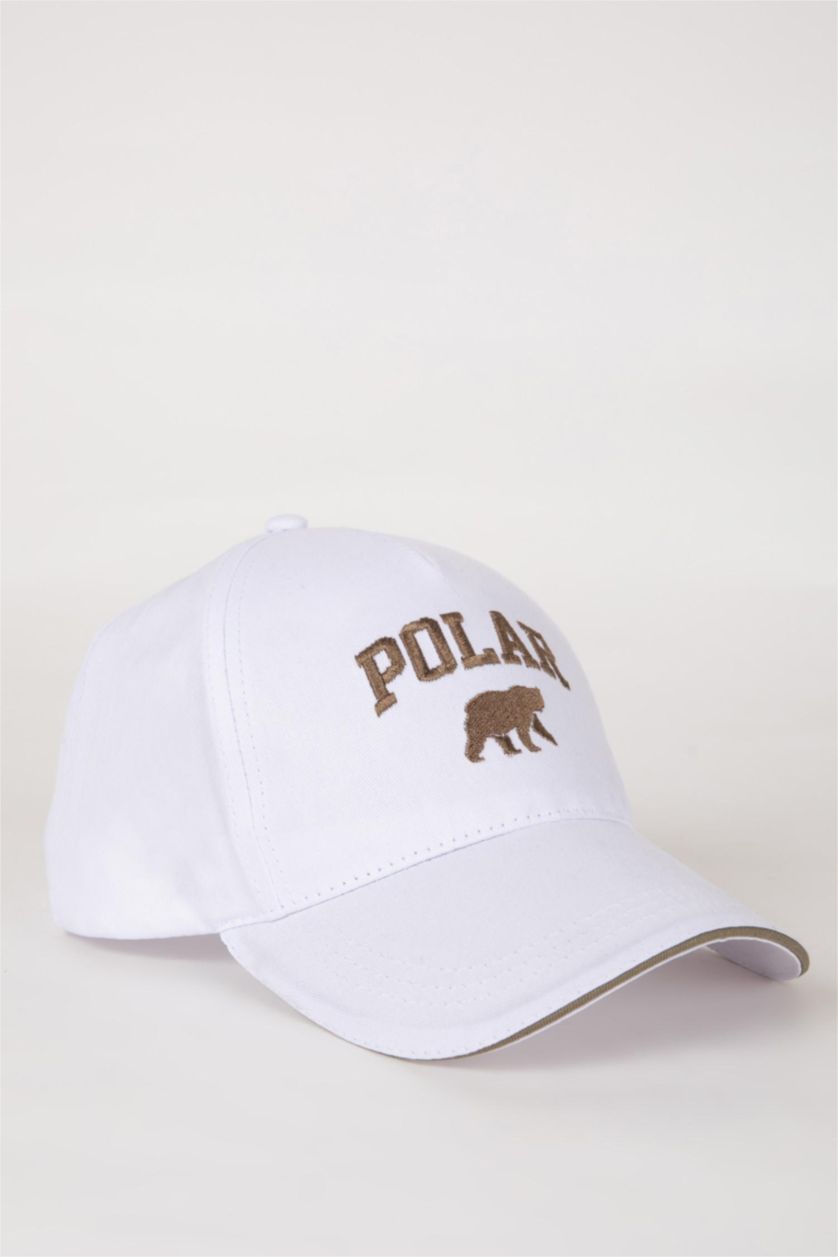 MAN White Man Gabardine Embroidered Hat