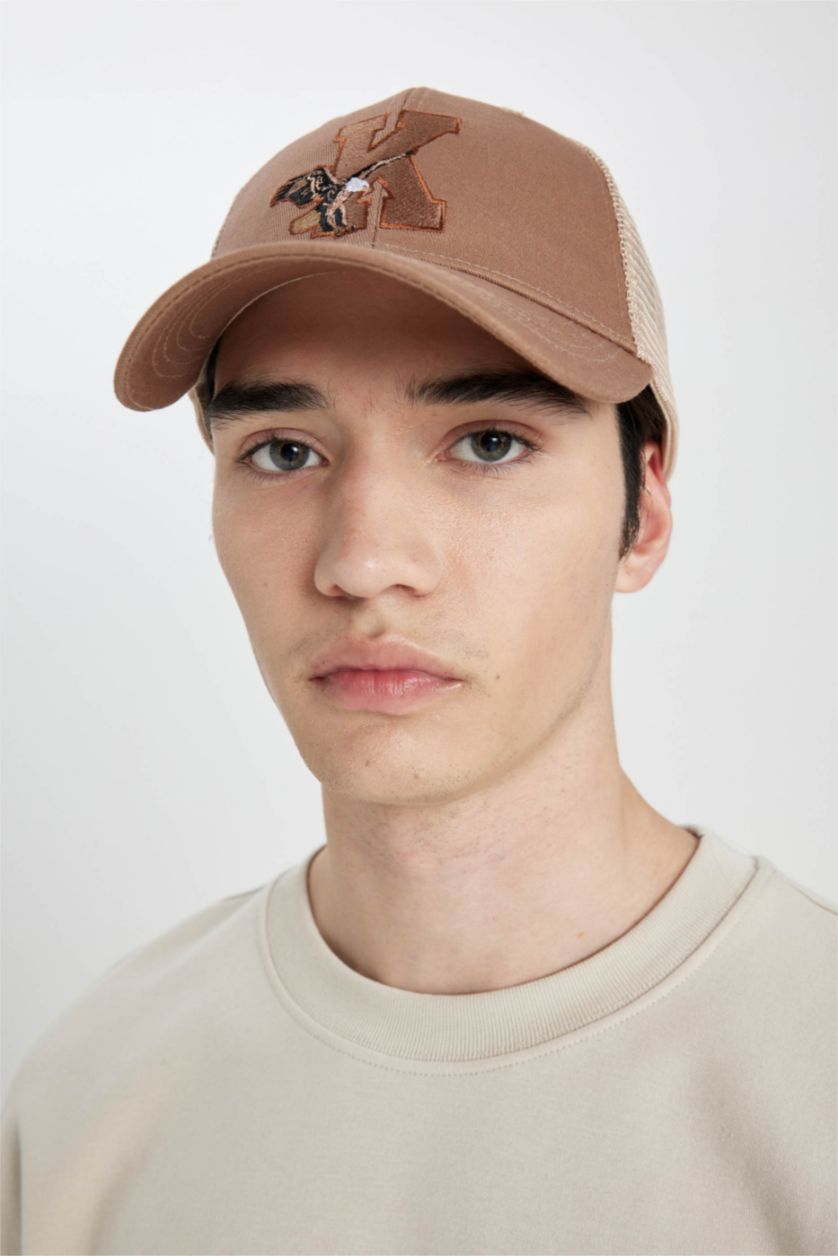 HOMME Beige Casquette De Baseball et De Basket-Ball Tissée pour Homme