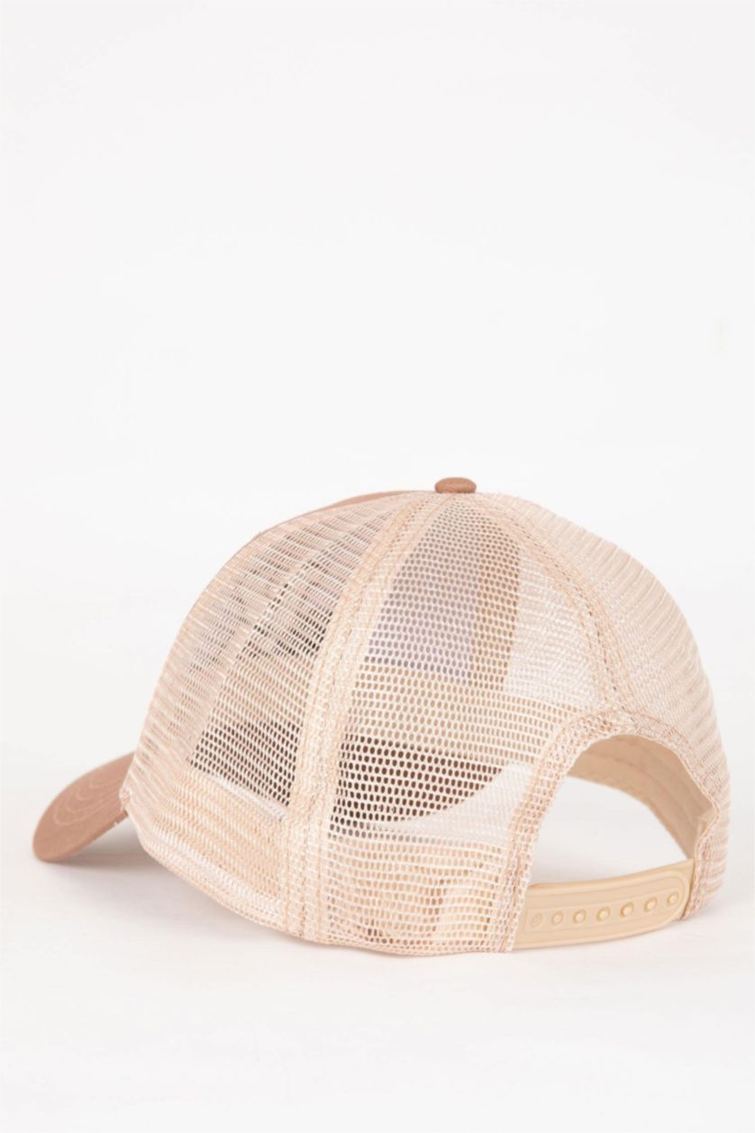 HOMME Beige Casquette De Baseball et De Basket-Ball Tissée pour Homme