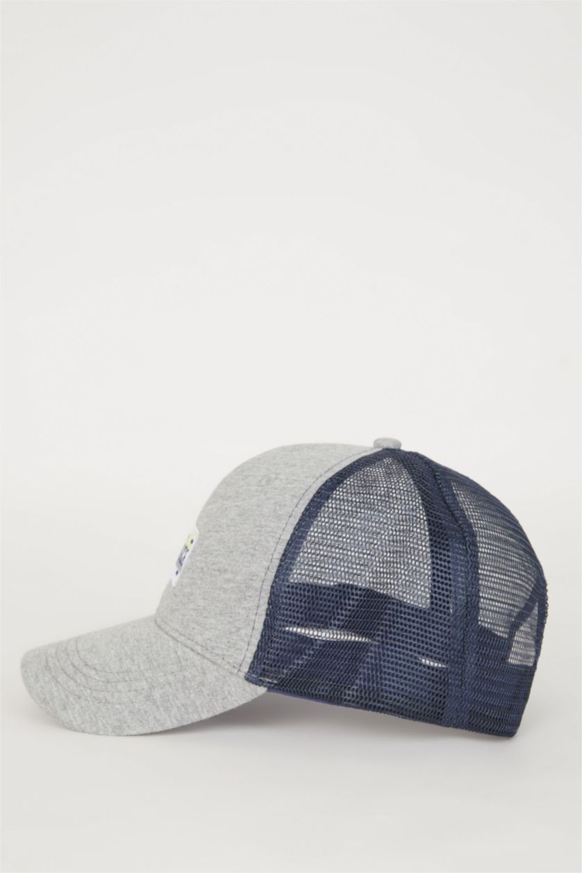 HOMME Gris Clair Casquette de Baseball et de Basket-Ball Tissée Imprimée avec Étiquette pour Homme