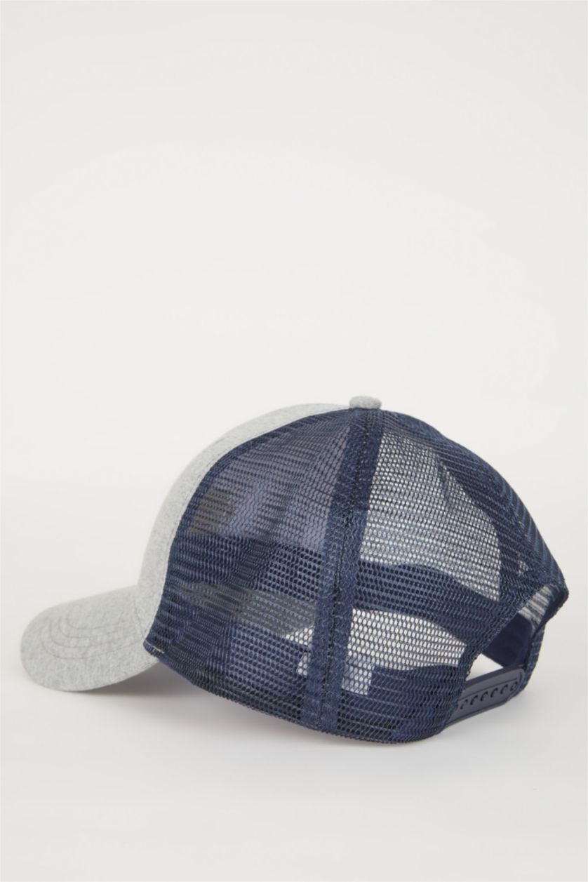 HOMME Gris Clair Casquette de Baseball et de Basket-Ball Tissée Imprimée avec Étiquette pour Homme