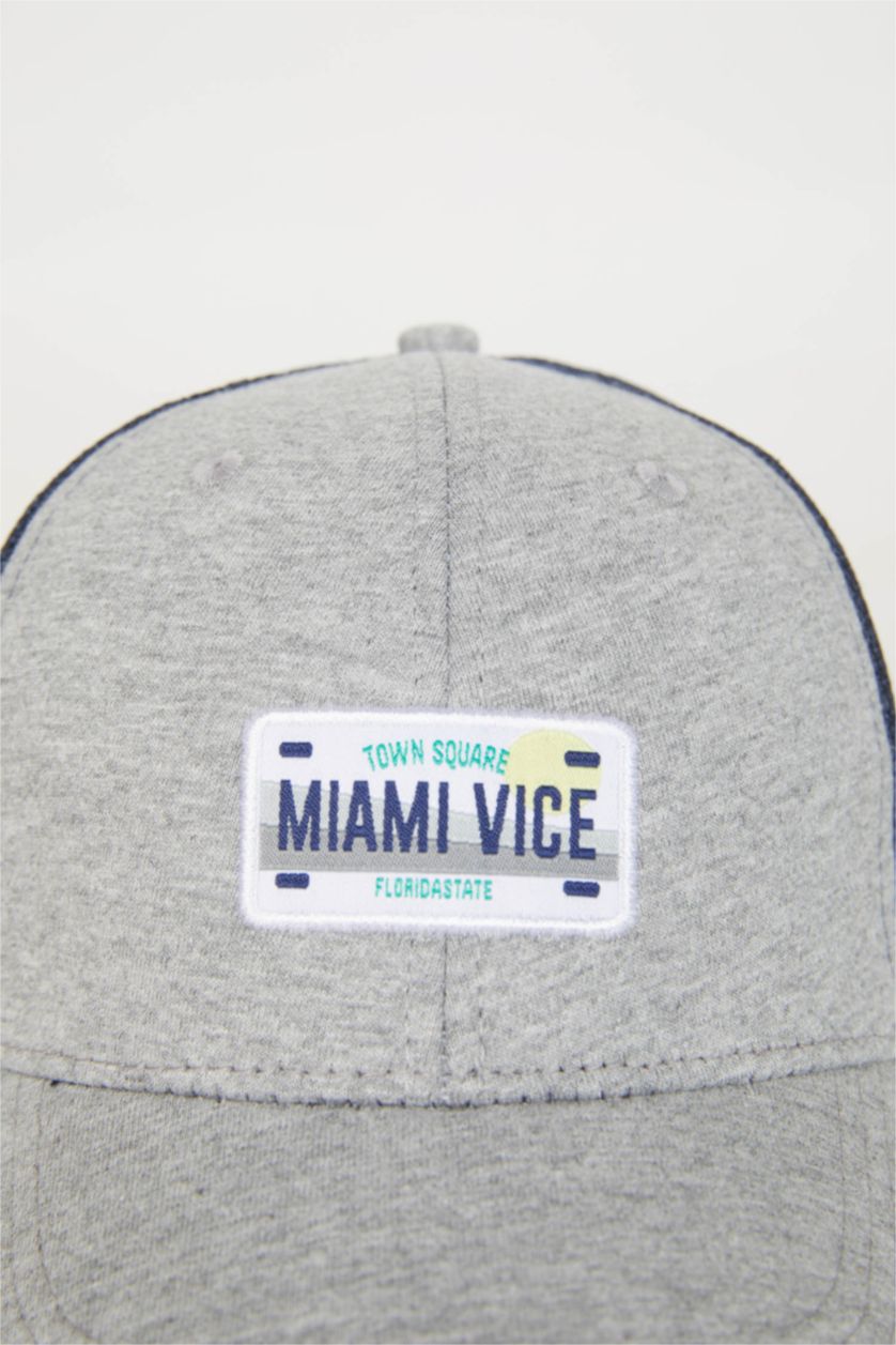 HOMME Gris Clair Casquette de Baseball et de Basket-Ball Tissée Imprimée avec Étiquette pour Homme