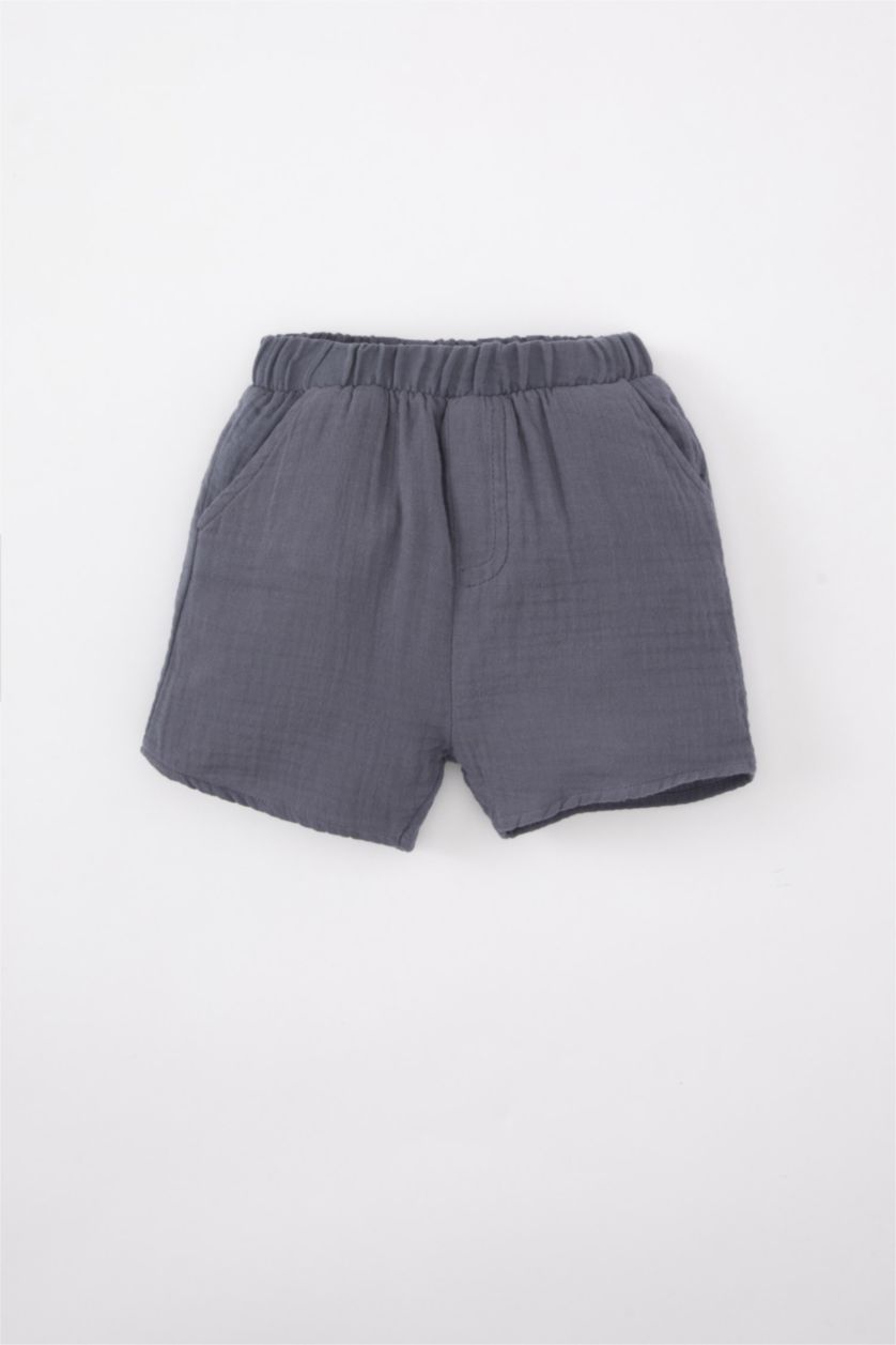 BABY BOY Grey Baby Boy Short Sleeve Shirt Shorts 2 Piece Set