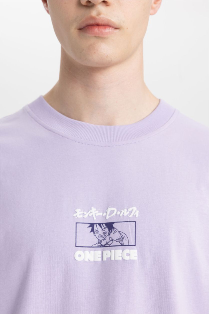 MAN Lilac Comfort Fit Short Sleeve T-Shirt