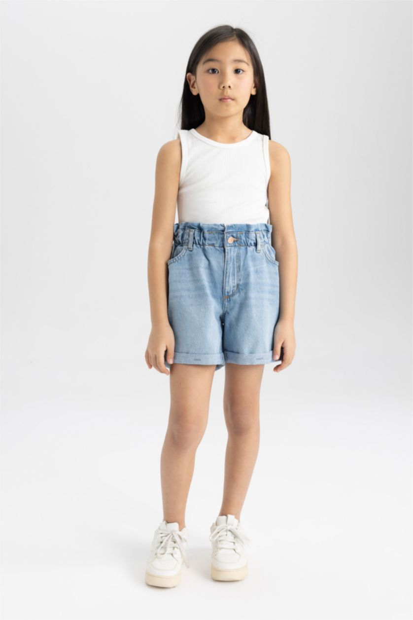 FILLES BLEU Clair Short