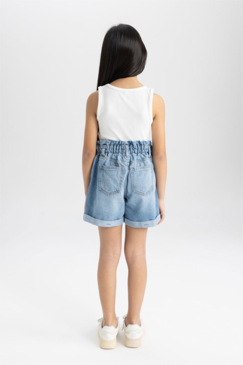 FILLES BLEU Clair Short