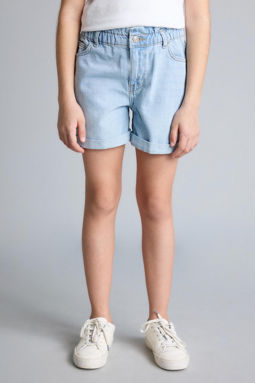 Girls & Teens Ice Blue شورت جينز بناتي بيبرباج