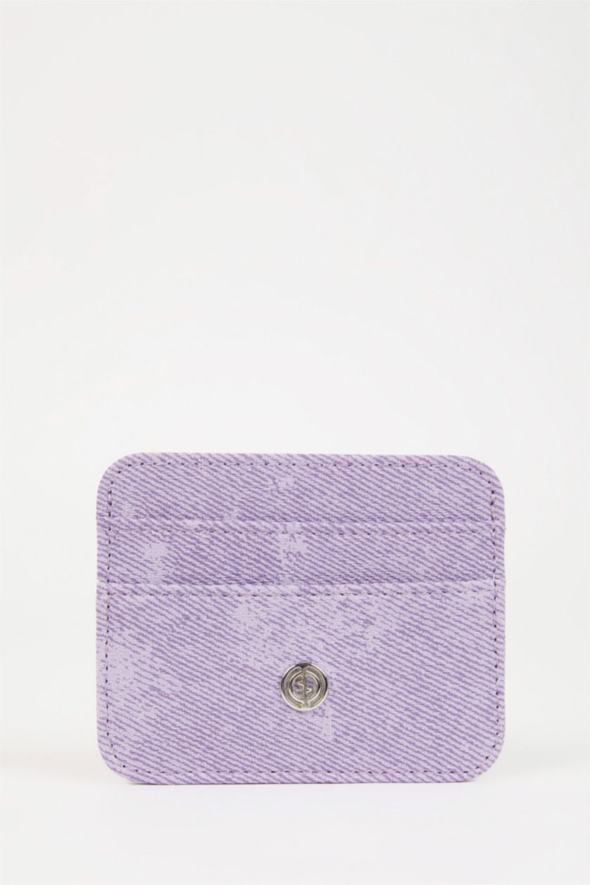 حريمي أرجواني محفظة بطاقات حريمي جلد صناعي