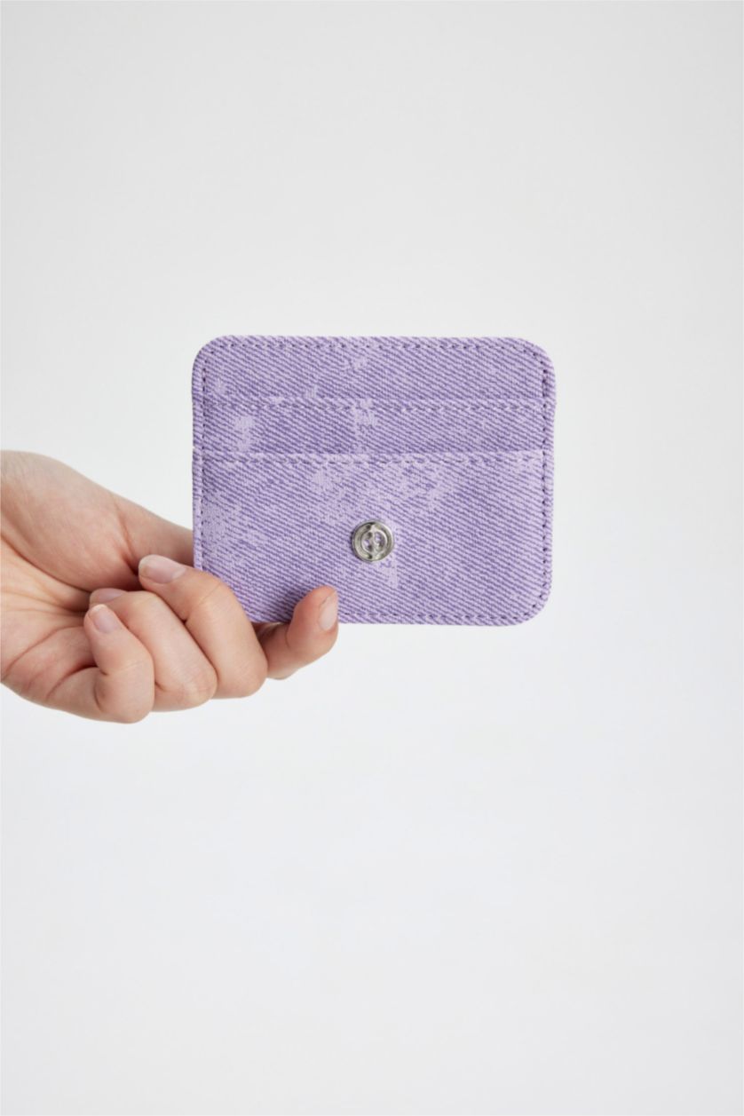 حريمي أرجواني محفظة بطاقات حريمي جلد صناعي