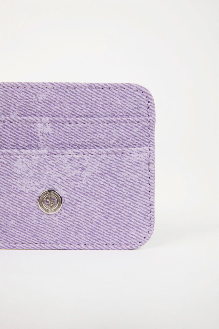 حريمي أرجواني محفظة بطاقات حريمي جلد صناعي