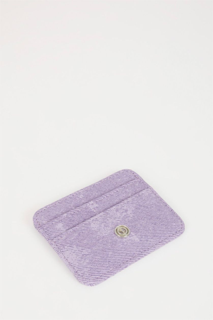 حريمي أرجواني محفظة بطاقات حريمي جلد صناعي