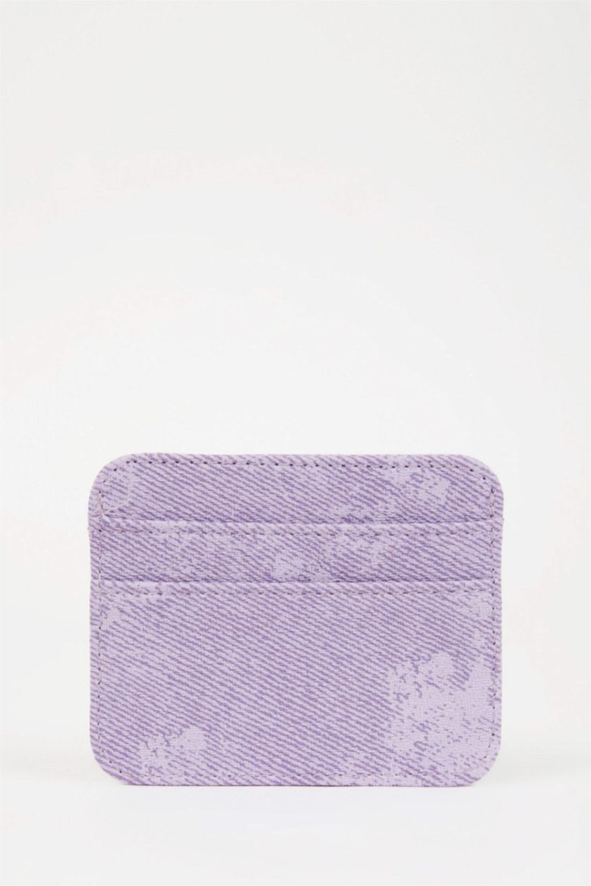 حريمي أرجواني محفظة بطاقات حريمي جلد صناعي