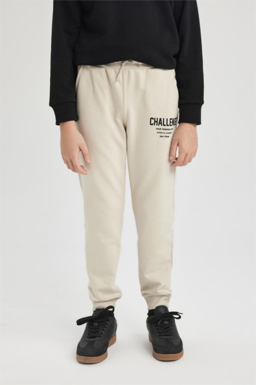 أولاد بيج بنطلون بجامة رياضي ولادي قماش رقيق قصة عادية