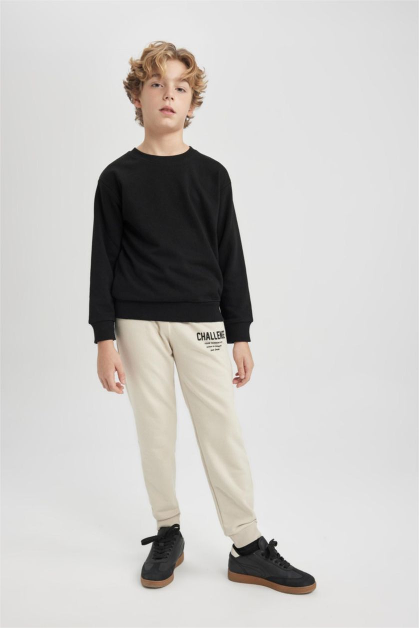 أولاد بيج بنطلون بجامة رياضي ولادي قماش رقيق قصة عادية