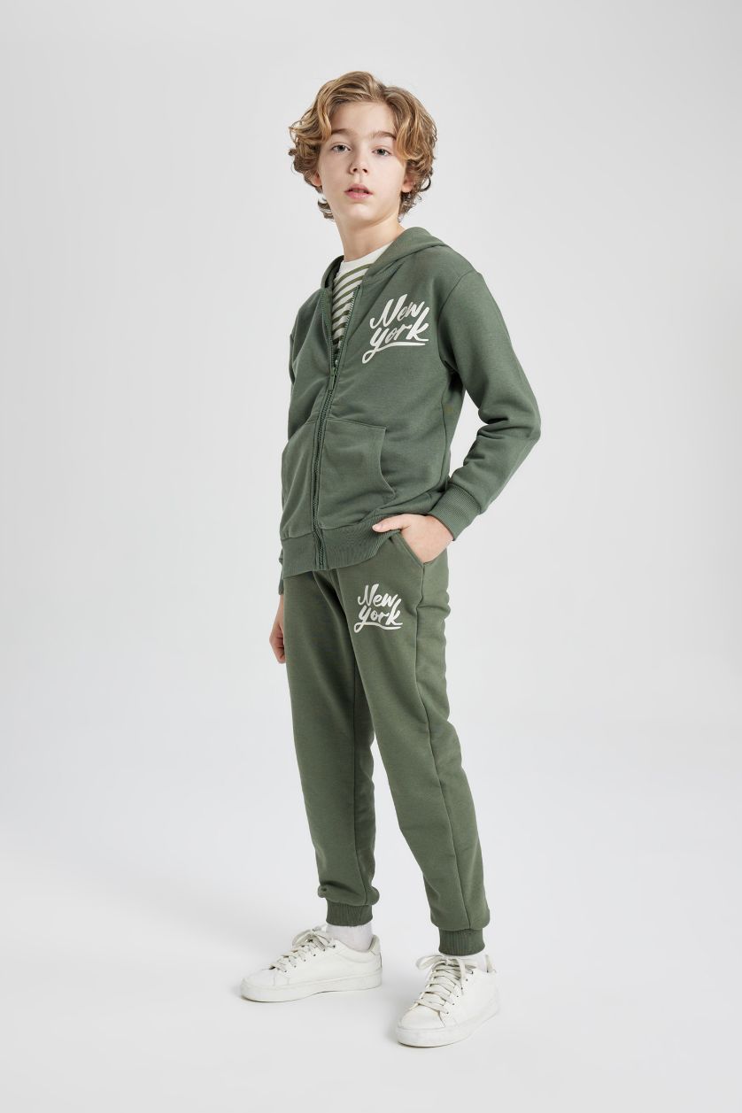 BOYS & TEENS Khaki Boy Printed Sweatpants