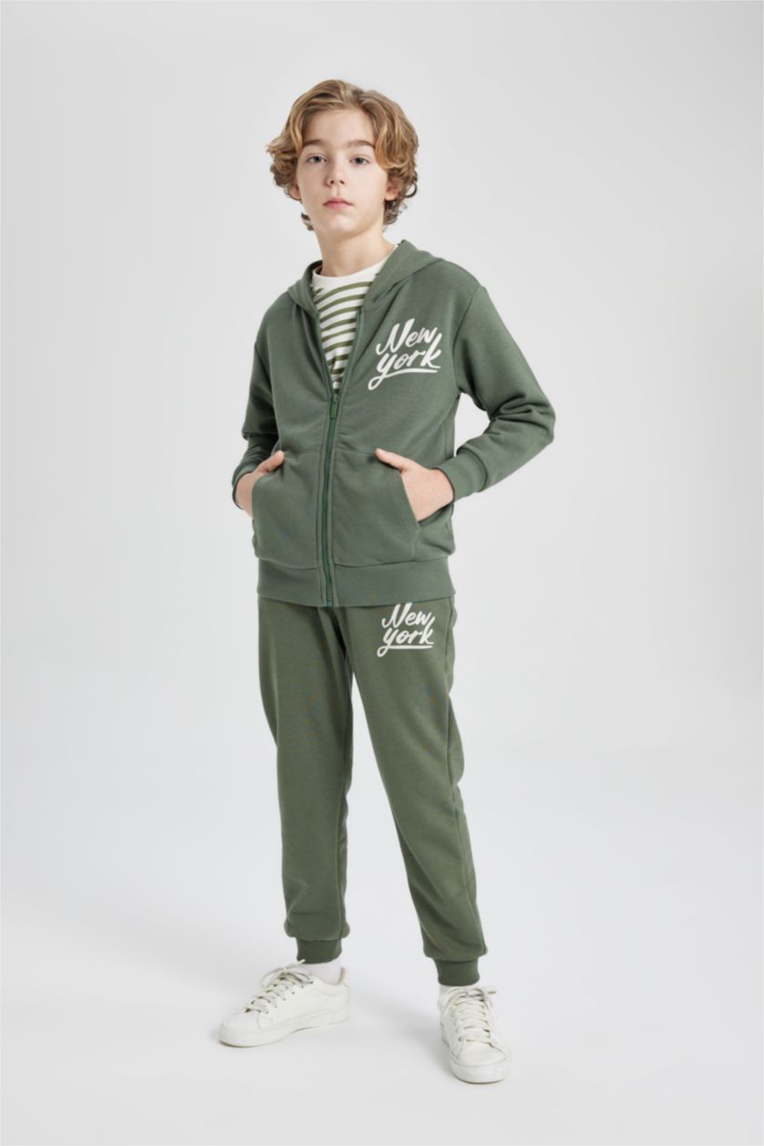 BOYS & TEENS Khaki Boy Printed Sweatpants